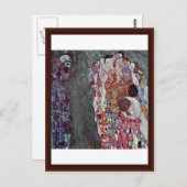 Leben und Tod von Klimt Gustav Postkarte (Vorne/Hinten)