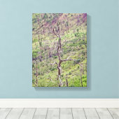 Leben- und Todesbäume im Tal Leinwanddruck (Insitu (Holzboden))