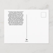 Leben und Toter Sand Dollar Postkarte (Rückseite)