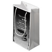 Leben und Werte, Illustriertes Existentialismus-Zi Kleine Geschenktüte (Vorderseite Schrägansicht)