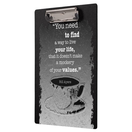 Leben und Werte, Illustriertes Existentialismus-Zi Klemmbrett (Links)