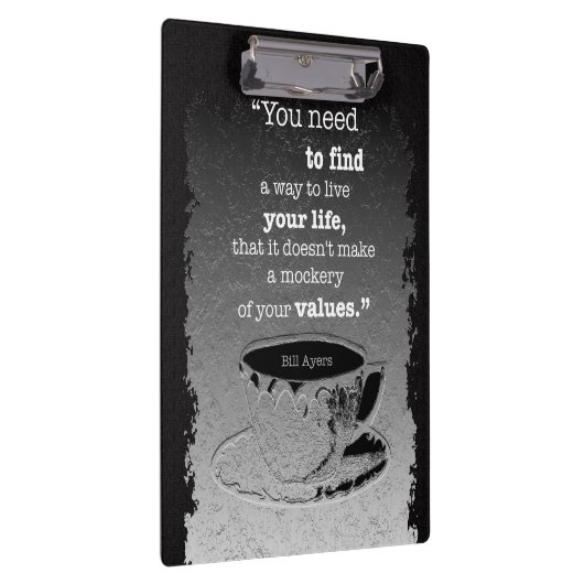 Leben und Werte, Illustriertes Existentialismus-Zi Klemmbrett (Rechts)