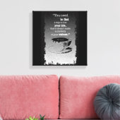 Leben und Werte, Illustriertes Existentialismus-Zi Leinwanddruck (Insitu (Wohnzimmer))