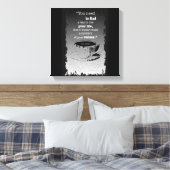 Leben und Werte, Illustriertes Existentialismus-Zi Leinwanddruck (Insitu (Schlafzimmer))