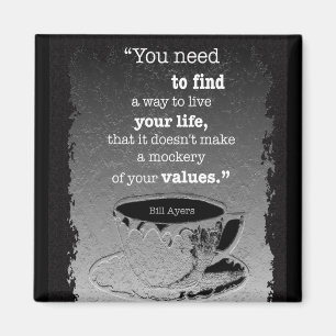 Leben und Werte, Illustriertes Existentialismus-Zi Magnet