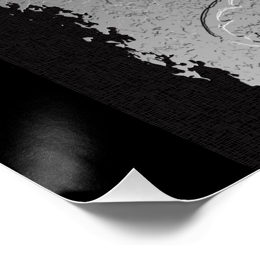 Leben und Werte, Illustriertes Existentialismus-Zi Poster (Ecke)