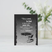 Leben und Werte, Illustriertes Existentialismus-Zi Postkarte (Stehend Vorderseite)