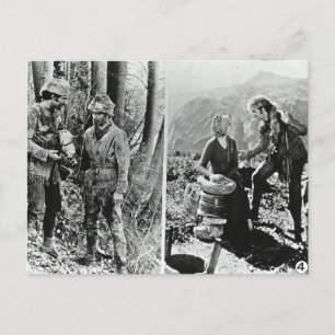Leben und Zeiten von Daniel Boone Vintage Glasdia Postkarte