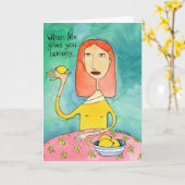 Leben und Zitronen Karte (Gelbe Blume)