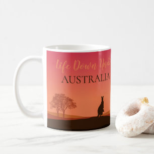 Leben unter dem Känguru Australien Kaffeetasse