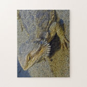 Leben unter Feuer - bärtiger Drache Puzzle (Vertikal)