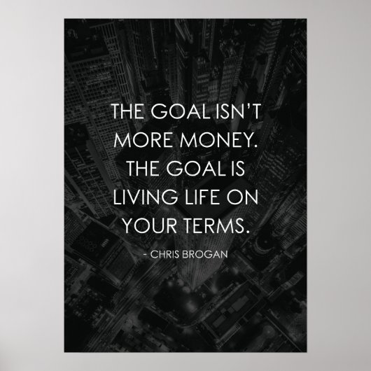 Leben unter Ihren Bedingungen Poster (Vorne)