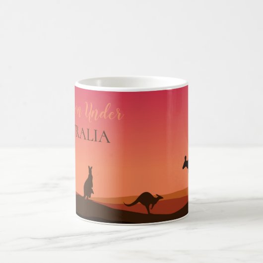 Leben unter Kangaroo Australien Kaffeepause Tasse (Mittel)