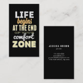 Leben-Vintage Typografie-kundenspezifische Visitenkarte (Vorne/Hinten)