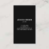 Leben-Vintage Typografie-kundenspezifische Visitenkarte (Rückseite)