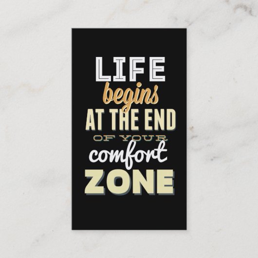 Leben-Vintage Typografie-kundenspezifische Visitenkarte (Vorderseite)