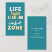 Leben-Vintage Typografie-kundenspezifische Visitenkarte (Vorne/Hinten)