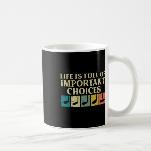 Leben voller wichtiger Entscheidungen Golfschläger Kaffeetasse