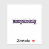 Leben Vollständig Lila Epilepsie Bewusstsein Aufkleber (Blatt)