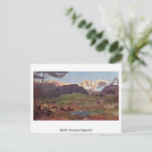 Leben von Giovanni Segantini Postkarte (Stehend Vorderseite)