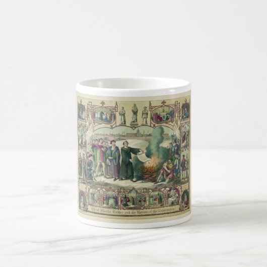Leben von Martin Luther u. Helder der Verbesserung Kaffeetasse (Mittel)