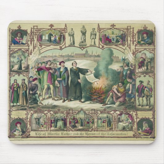 Leben von Martin Luther u. Helder der Verbesserung Mousepad (Vorne)