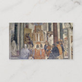 Leben von St. Benedict (Fresko) (Detail) Visitenkarte (Rückseite)