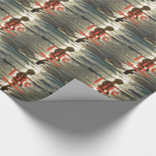 Leben wählen geschenkpapier (Ecke)