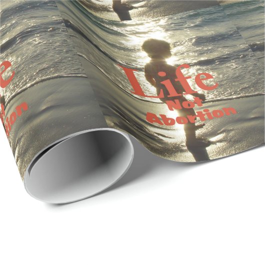 Leben wählen geschenkpapier (Rolleneckpunkt)