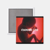 Leben wählen magnet (Vorderseite/Rückseite)