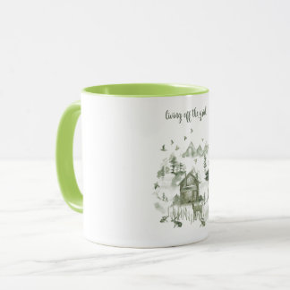 Leben weg von der Gitter-Kaffee-Tasse Tasse