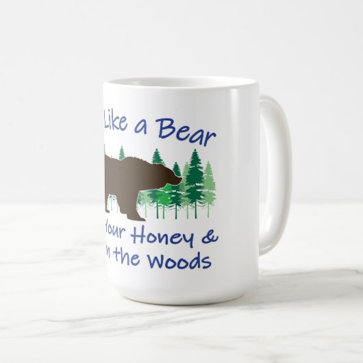 Leben wie ein Bär Kaffeetasse (VorderseiteRechts)