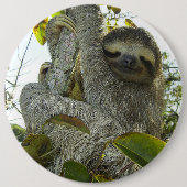 Leben wie ein Faultier Button (Vorderseite)