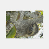 Leben wie ein Faultier Fleecedecke (Vorderseite (Horizontal))