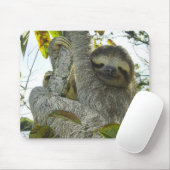 Leben wie ein Faultier Mousepad (Mit Mouse)