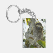 Leben wie ein Faultier Schlüsselanhänger (Vorderseite links)