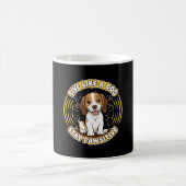 Leben wie ein Hund Bleibe Pawsitiv (2) Kaffeetasse (Mittel)