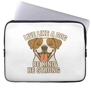 Leben wie ein Hund sein ist gut Laptopschutzhülle
