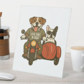 Leben wie ein Hundebad Sockelschild (In Situ)