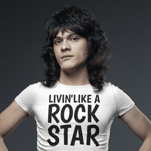 LEBEN' WIE EIN ROCK STAR, Mens T - Shirt