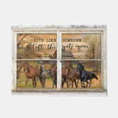 Leben wie jemand das Tor offen Verlassen hat, Pfer Fußmatte (Vorderseite)