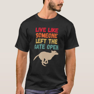 Leben wie jemand, der das Tor öffnen Kangaro Links T-Shirt