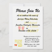 Leben wie ohne salsa gelben Text rot congas Einladung (Vorderseite)