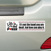 Leben wie Poker Autoaufkleber (Auf Auto)
