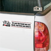 Leben wie Poker Autoaufkleber (Auf Lkw)