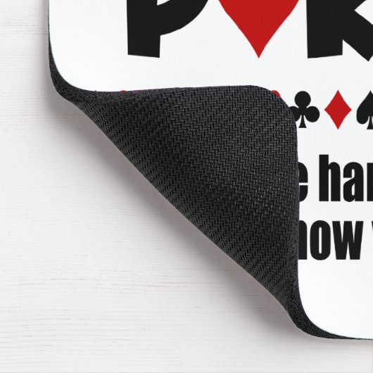 Leben wie Poker Mousepad (Ecke)