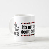 Leben wie Poker Tasse (Vorderseite Links)