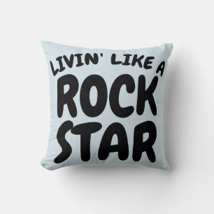 LEBEN WIE ROCK STAR PILLOWS KISSEN