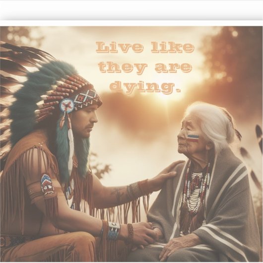 Leben, wie sie sterben aufkleber (Vorderseite)