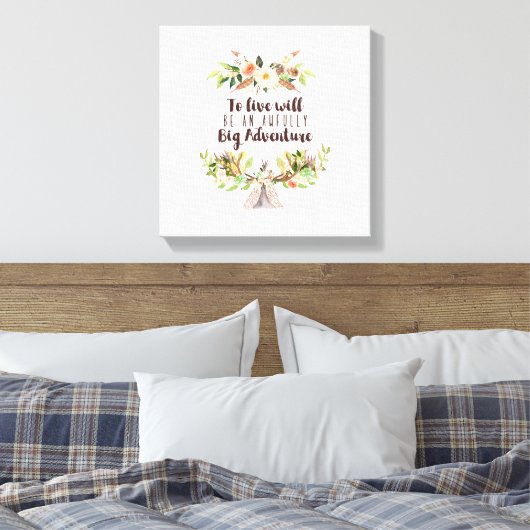 Leben wird eine Leinwand des Abenteuers (Insitu (Schlafzimmer))